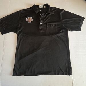 Harley-Davidson Motorcycle Mechanic Institute  Black Polo with Logo Vintage